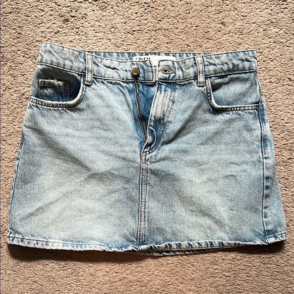 Zara denim skirt